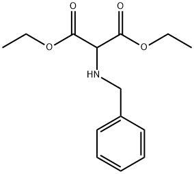 Propanedioic acid, 2-[(phenylmethyl)amino]-, 1,3-diethyl ester 结构式