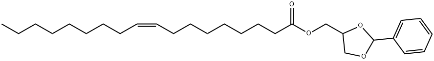 rel-9-Octadecenoic acid [(2S*)-2α*-phenyl-1,3-dioxolane]-4α*-ylmethyl ester Structure