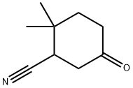 Cyclohexanecarbonitrile, 2,2-dimethyl-5-oxo- Structure