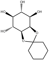 2,3-O-Cyclohexylidene-D-myo-inositol Structure