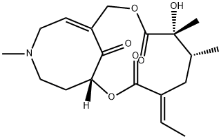 (15E)-12-ヒドロキシ-4-メチル-4,8-セコセネシオナン-8,11,16-トリオン 化学構造式