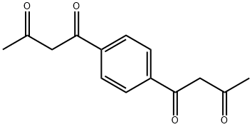 1,3-Butanedione, 1,1'-(1,4-phenylene)bis- Structure