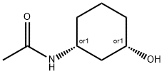 rel-N-[(1R,3S)-3-Hydroxycyclohexyl]acetamide Structure