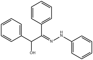 Ethanone, 2-hydroxy-1,2-diphenyl-, phenylhydrazone, (E)- (9CI) Structure