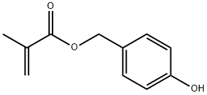 2-Propenoic acid, 2-methyl-, (4-hydroxyphenyl)methyl ester Structure