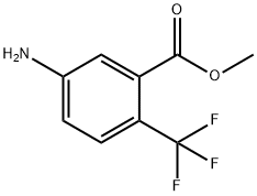 methyl 5-amino-2-(trifluoromethyl)benzoate 化学構造式