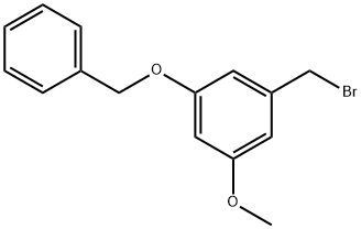 Benzene, 1-(bromomethyl)-3-methoxy-5-(phenylmethoxy)- Structure