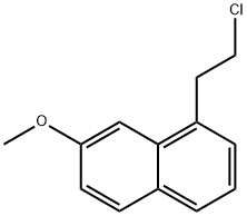 NAPHTHALENE, 1-(2-CHLOROETHYL)-7-METHOXY- 结构式