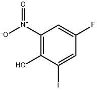 Phenol, 4-fluoro-2-iodo-6-nitro- 化学構造式