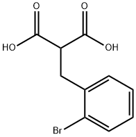 2-[(2-溴苯基)甲基]-丙二酸,58380-12-4,结构式
