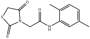 N-(2,5-dimethylphenyl)-2-(4-oxo-2-sulfanylidene-1,3-thiazolidin-3-yl)acetamide Structure