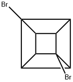 Pentacyclo[4.2.0.02,5.03,8.04,7]octane, 1,4-dibromo- Structure