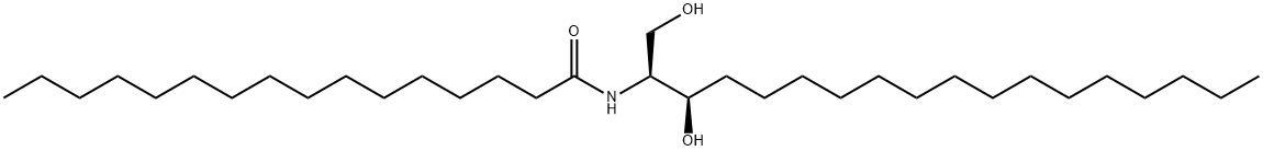 N-PALMITOYL-D-ERYTHRO-SPHINGANINE;C16 DIHYDROCERAMIDE (D18:0/16:0), 5966-29-0, 结构式