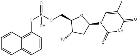 1-naphthyl ester 5'-methylthymidylic acid 结构式