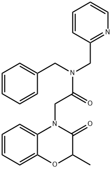 606119-10-2 4H-1,4-Benzoxazine-4-acetamide,2,3-dihydro-2-methyl-3-oxo-N-(phenylmethyl)-N-(2-pyridinylmethyl)-(9CI)