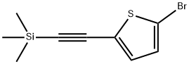 Thiophene, 2-bromo-5-[2-(trimethylsilyl)ethynyl]- 化学構造式