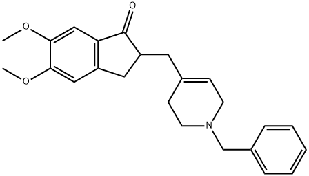 2-((1-Benzyl-1,2,3,6-tetrahydropyridin-4-yl)methyl)-5,6-dimethoxy-2,3-dihydro-1H-inden-1-one Structure