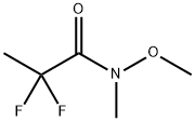 2,2-difluoro-N-methoxy-N-methylpropanamide Struktur
