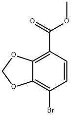 1,3-Benzodioxole-4-carboxylic acid, 7-bromo-, methyl ester Struktur