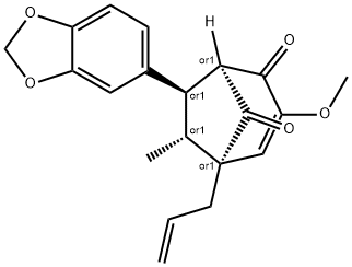 61240-34-4 (1R,5R,6R,7R)-REL-7-(1,3-苯并二氧戊环-5-基)-3-甲氧基-6-甲基-5-(2-丙烯-1-基)双环[3.2.1]辛-3-烯-2,8-二酮