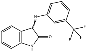 2H-Indol-2-one, 1,3-dihydro-3-[[3-(trifluoromethyl)phenyl]imino]-