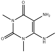 5-amino-1,3-dimethyl-6-(methylamino)-1,2,3,4-tetr ahydropyrimidine-2,4-dione, 61541-46-6, 结构式