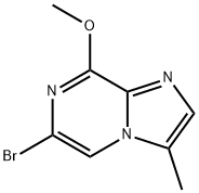 6-溴-8-甲氧基-3-甲基咪唑并[1,2-A]吡嗪 结构式