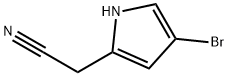 1H-Pyrrole-2-acetonitrile, 4-bromo- 化学構造式