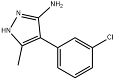 4-(3-chlorophenyl)-3-methyl-1H-pyrazol-5-amine(SALTDATA: HBr) Structure