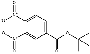 Benzoic acid, 3,4-dinitro-, 1,1-dimethylethyl ester Structure