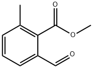 Benzoic acid, 2-formyl-6-methyl-, methyl ester 化学構造式