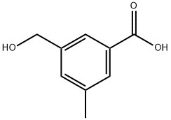 Benzoic acid, 3-(hydroxymethyl)-5-methyl- Structure