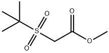 methyl 2-(2-methylpropane-2-sulfonyl)acetate Struktur