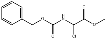 Acetic acid, 2-chloro-2-[[(phenylmethoxy)carbonyl]amino]-, methyl ester 化学構造式