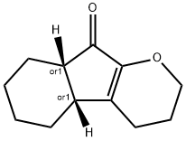 Indeno[2,1-b]pyran-9(2H)-one, 3,4,4b,5,6,7,8,8a-octahydro-, (4bR,8aS)-rel- (9CI) 结构式