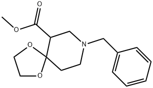 1,4-Dioxa-8-azaspiro[4.5]decane-6-carboxylic acid, 8-(phenylmethyl)-, methyl ester