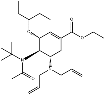 Oseltamivir 化学構造式