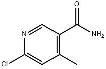6-氯-4-甲基-3-吡啶甲酰胺,65169-37-1,结构式