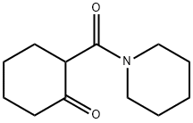 Cyclohexanone, 2-(1-piperidinylcarbonyl)- 化学構造式