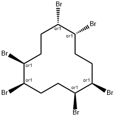 Cyclododecane, 1,2,5,6,9,10-hexabromo-, (1R,2S,5R,6S,9S,10R)-rel-,65701-47-5,结构式