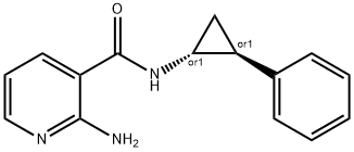 3-Pyridinecarboxamide,2-amino-N-[(1R,2S)-2-phenylcyclopropyl]-,rel-(9CI)|