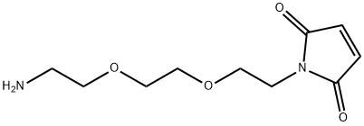 Mal-PEG2-amine Struktur