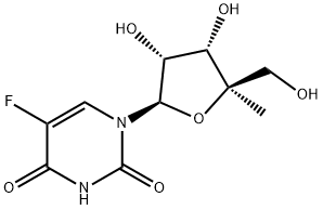 5-Fluoro-4'-C-methyluridine Structure