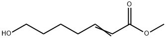 7-羟基-2-庚烯酸甲酯, 66120-18-1, 结构式