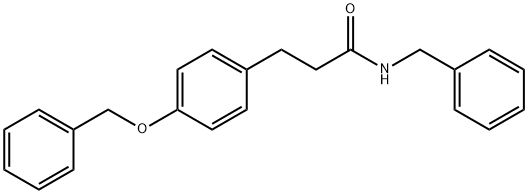 N-苄基-3-(4-(苄氧基)苯基)丙酰胺,66427-60-9,结构式
