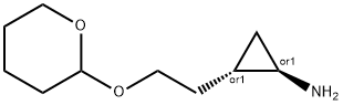 Cyclopropanamine, 2-[2-[(tetrahydro-2H-pyran-2-yl)oxy]ethyl]-, (1R,2S)-rel- (9CI) Structure