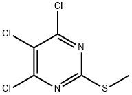 4,5,6-三氯-2-(甲硫基)嘧啶 结构式