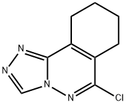 6-氯-7,8,9,10-四氢-[1,2,4]三唑并[3,4-Α]酞嗪, 66978-72-1, 结构式