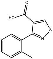 4-Isothiazolecarboxylic acid, 3-(2-methylphenyl)- Struktur