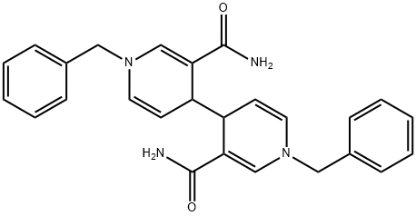 [4,4'-Bipyridine]-3,3'-dicarboxamide, 1,1',4,4'-tetrahydro-1,1'-bis(phenylmethyl)- Structure
